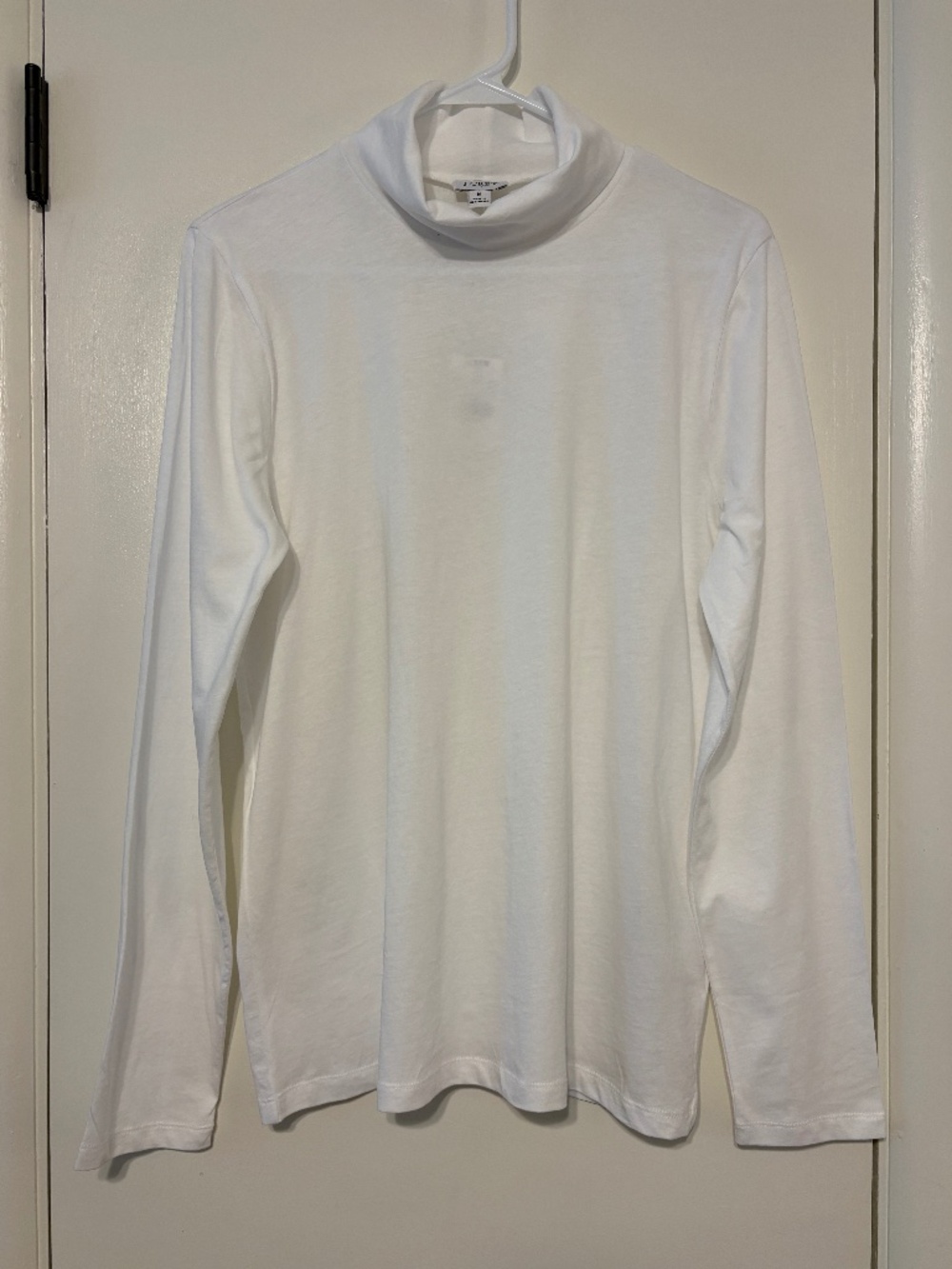 J. Crew #BB748 Womens L/S Tissue Turtleneck Tee Shirt Top M White NWT